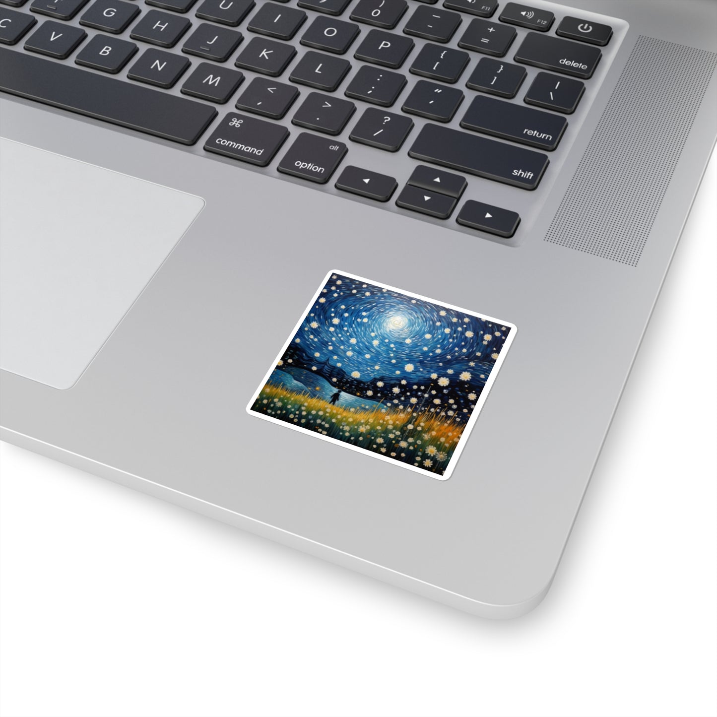 The starry night with daisies