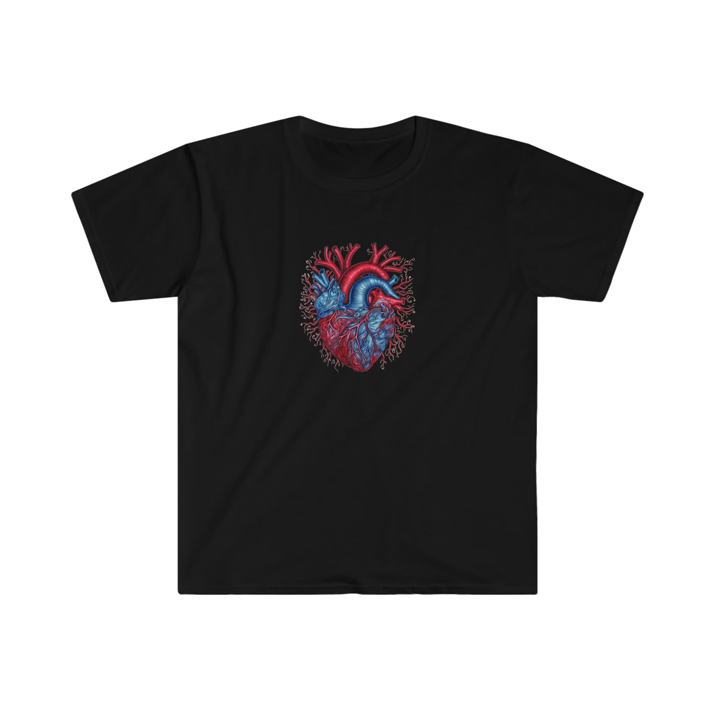 Blue and Red Anatomical Heart